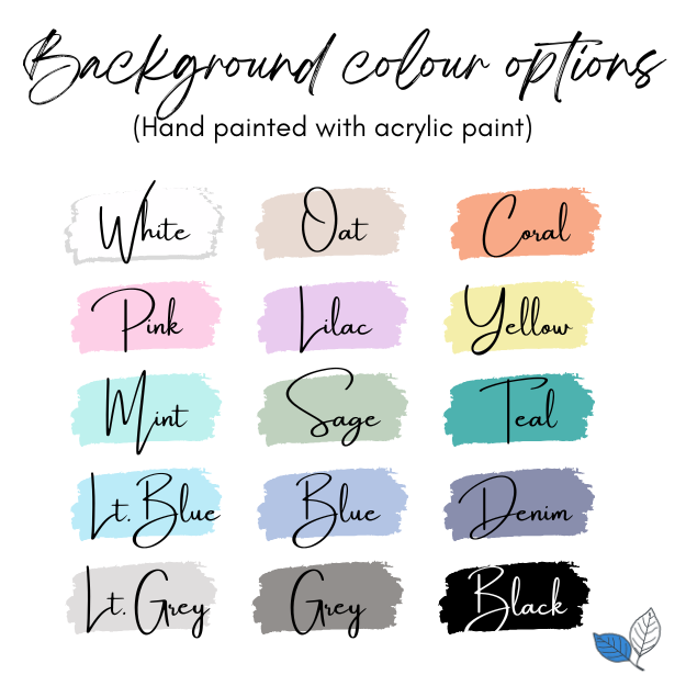 Acrylic Place Cards - Painted