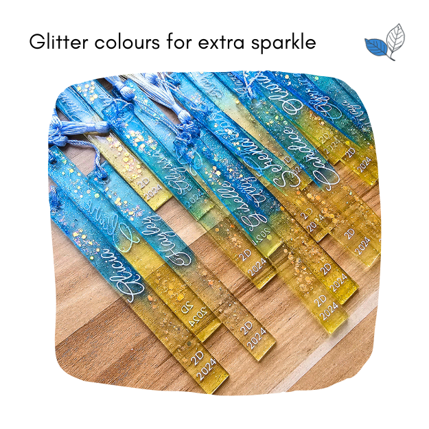 Thin resin bookmarks
