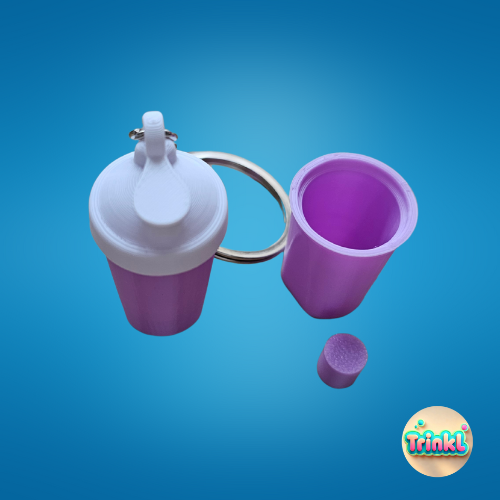 Protein Shaker Keychain