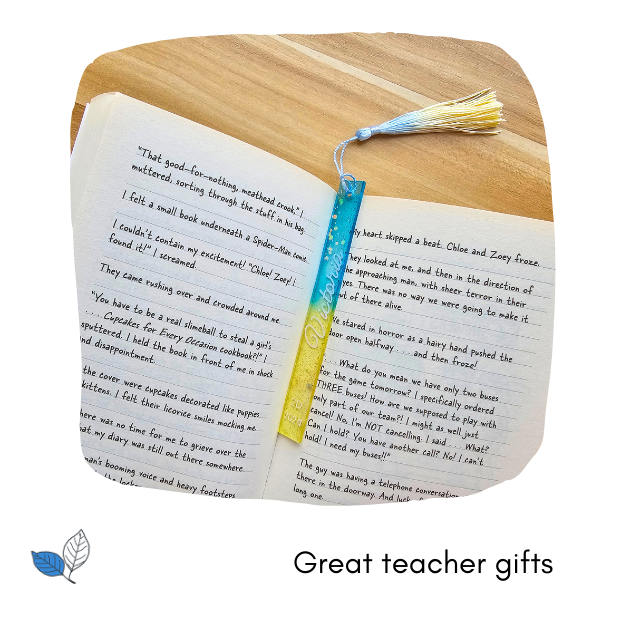 Thin resin bookmarks