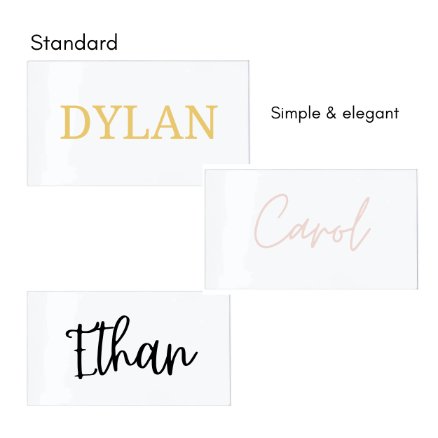Acrylic Place Cards - Painted