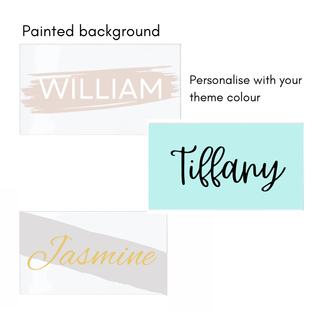 Acrylic Place Cards - Painted