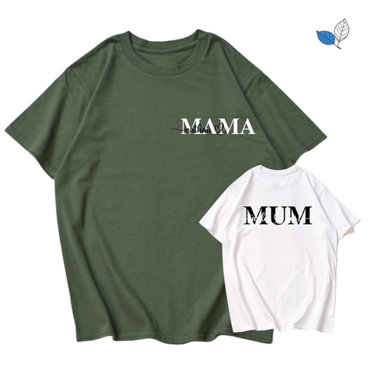 Mama/Papa with Name T-Shirt
