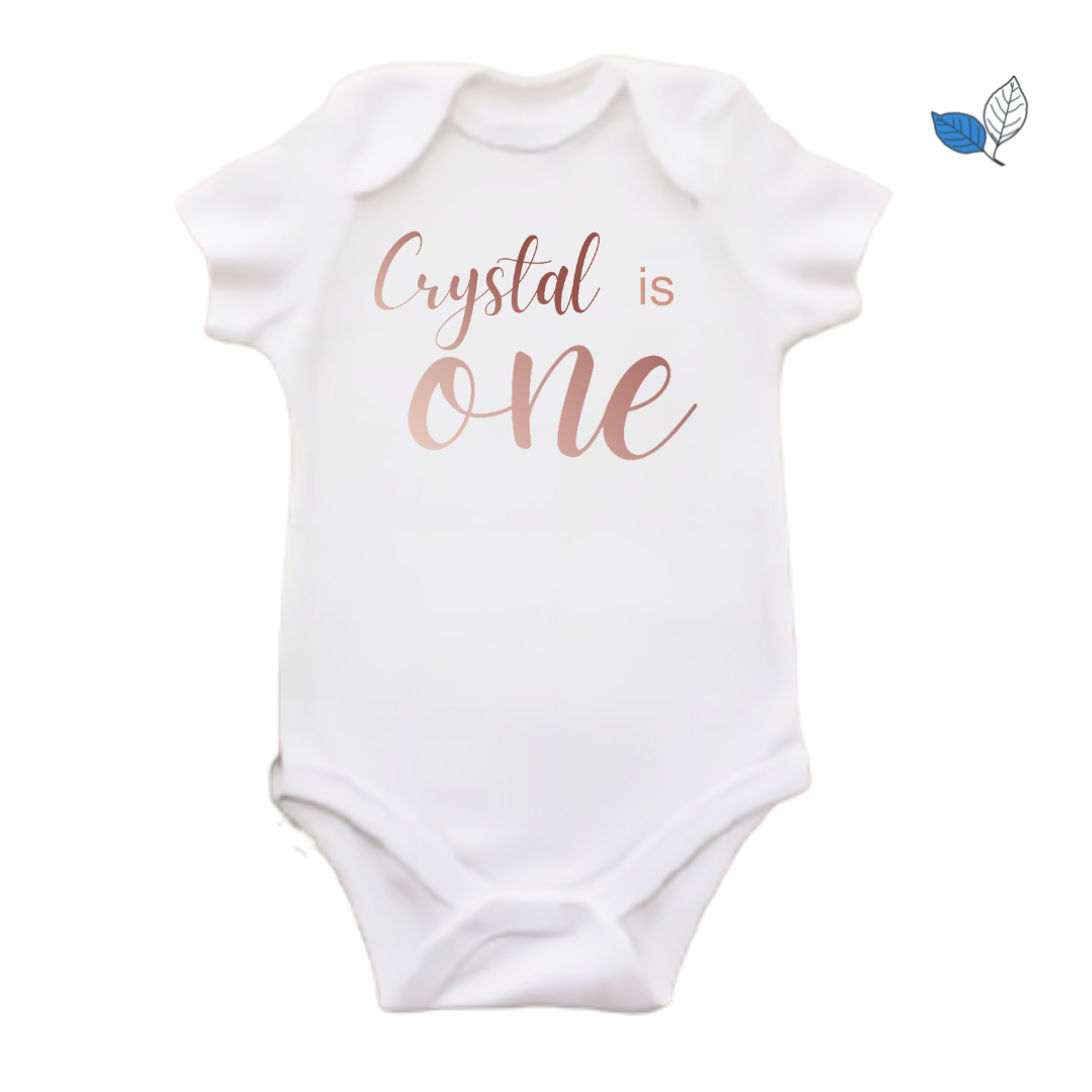 Chrome First Birthday Onesie
