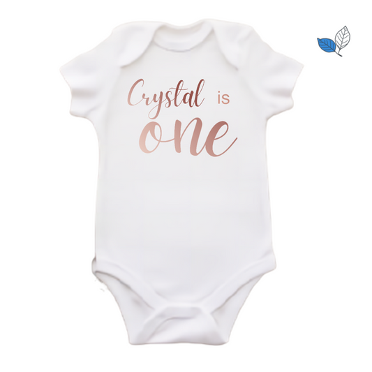 Chrome First Birthday Onesie
