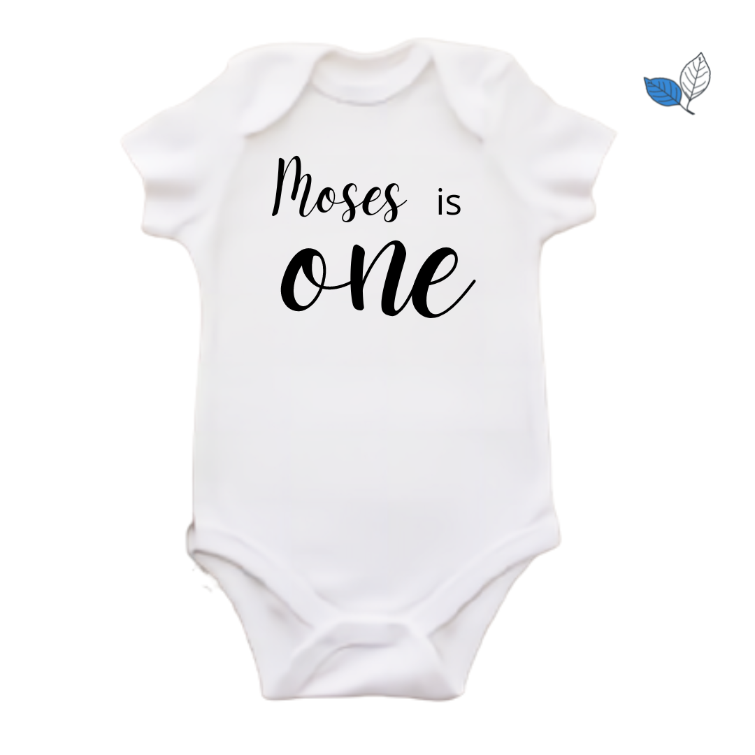Chrome First Birthday Onesie