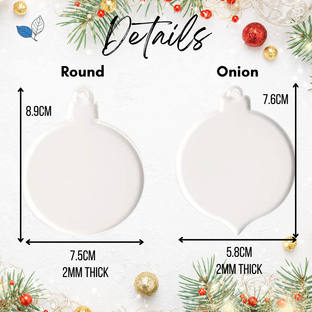 Foiled Baby's First Christmas Ornament