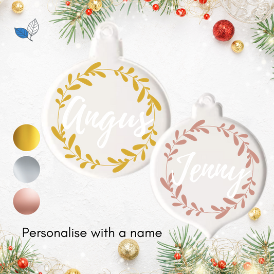 Chrome Wreath Ornament