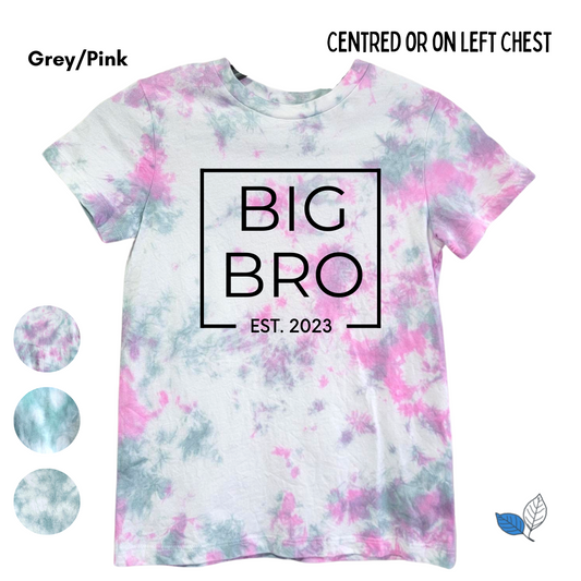 Tie dye kid's T-Shirt - Big Bro/Big Sis