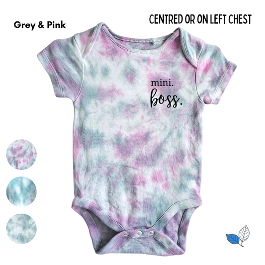 Tie dye onesie - Mini Boss