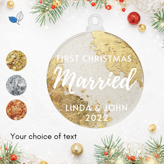 Foiled First Christmas Memory Ornament