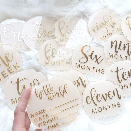 Monthly Elegant Milestone Cards