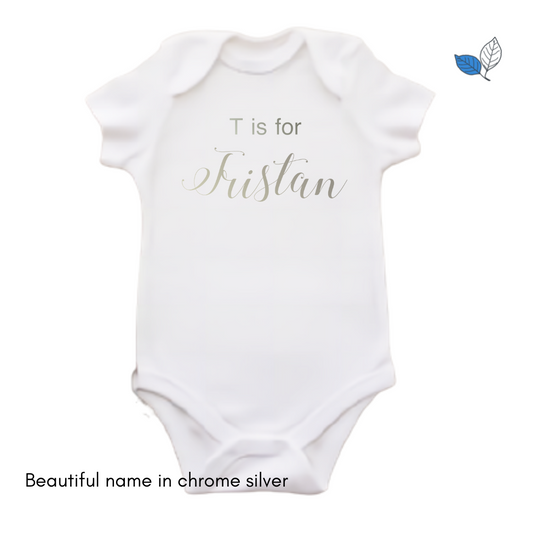 Chrome Name Onesie