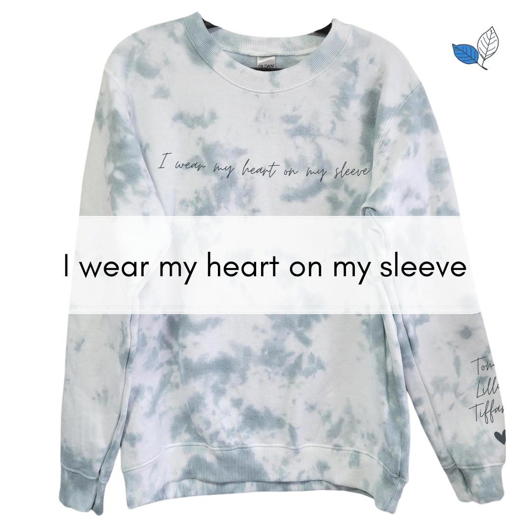 Heart on sales my sleeve sweater