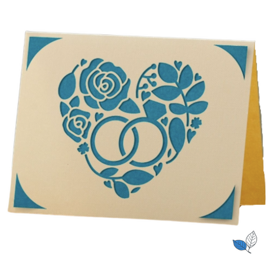 Wedding - Floral ring heart