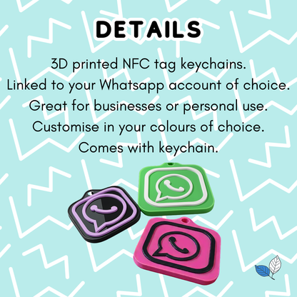 NFC Keychain (Whatsapp)
