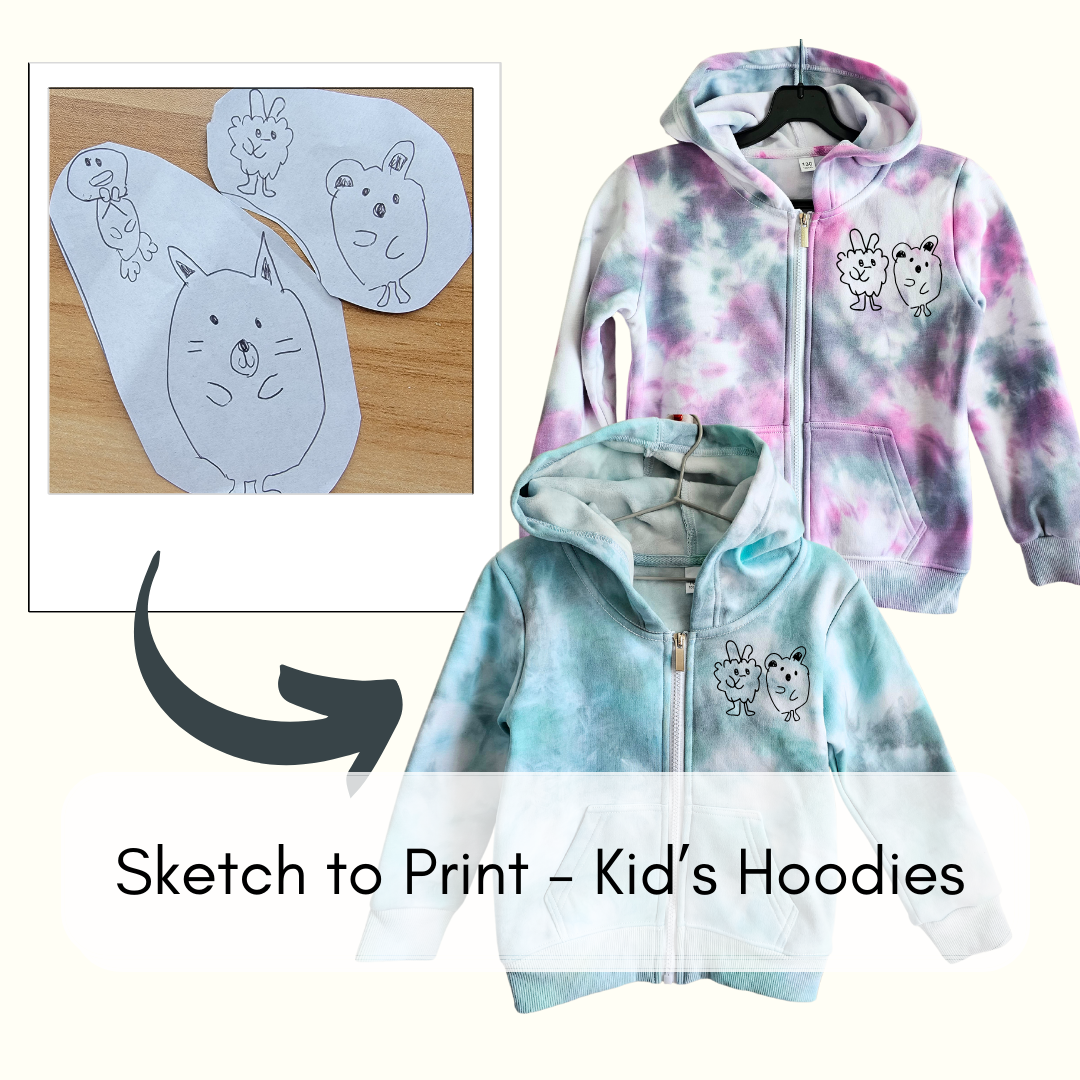 Kids - Sketch to Print Hoodie