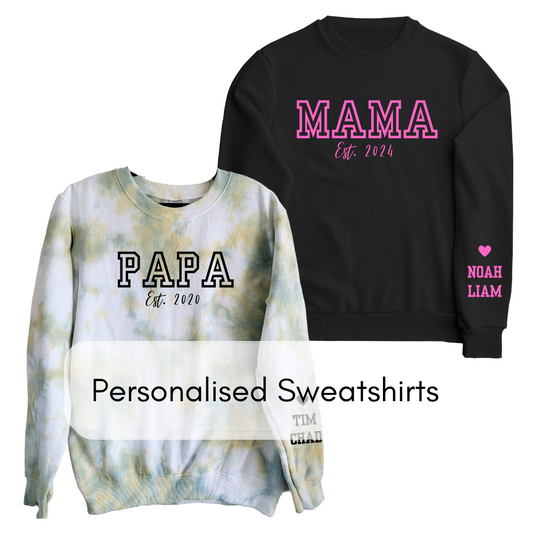Adult - Personalised College-style Sweatshirts