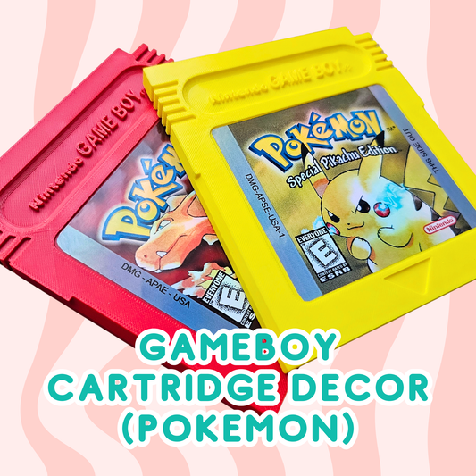 Gameboy catridge-inspired Decor (Pokemon)