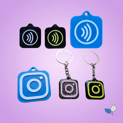 Instagram NFC Tag Keychain