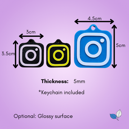 Instagram NFC Tag Keychain