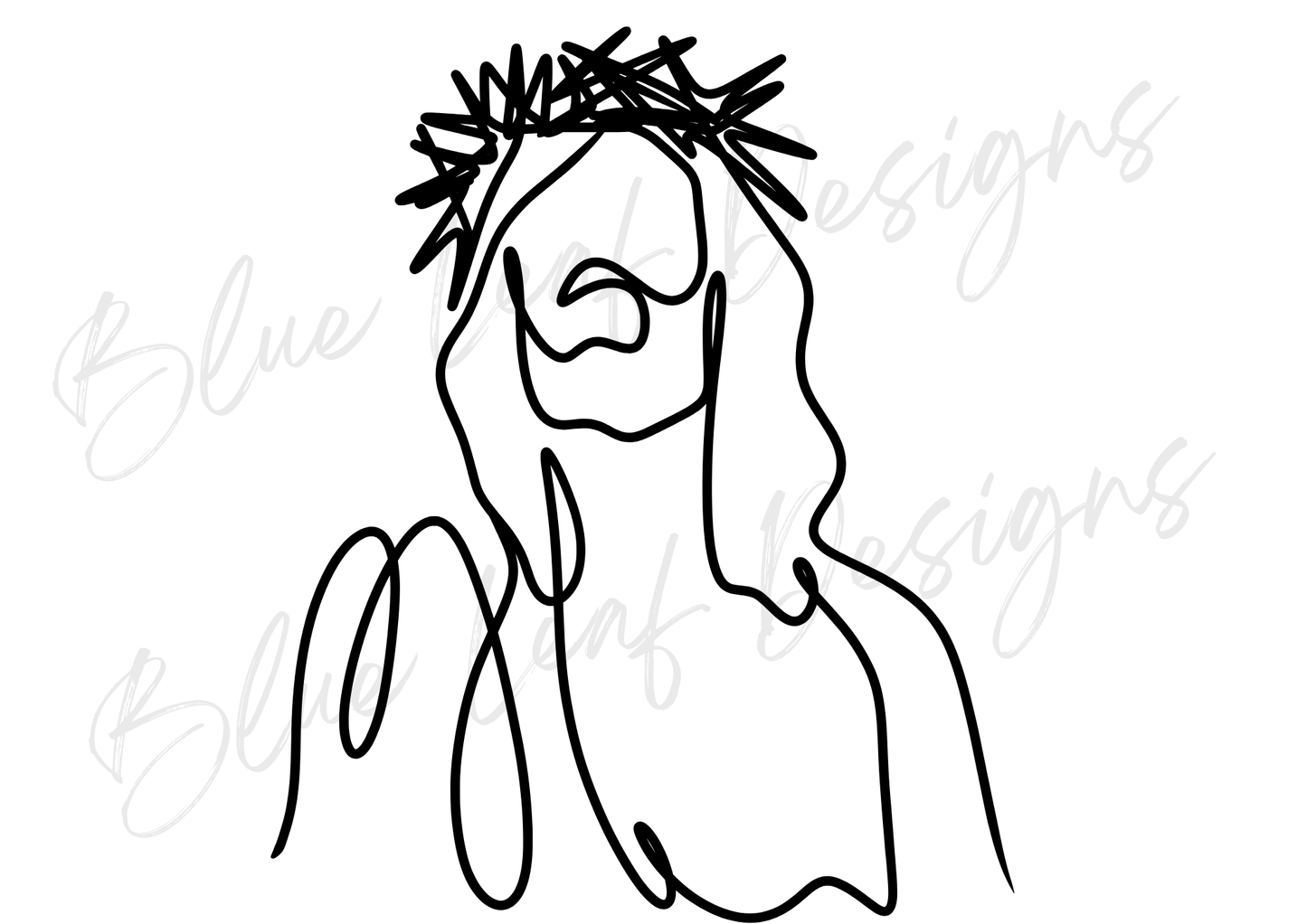 Jesus Line Art