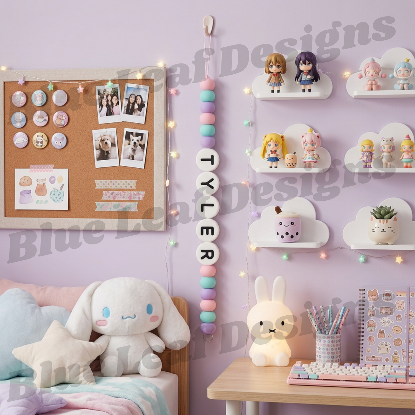 Personalised Jumbo Bead Name | Cute Aesthetic Wall Decor