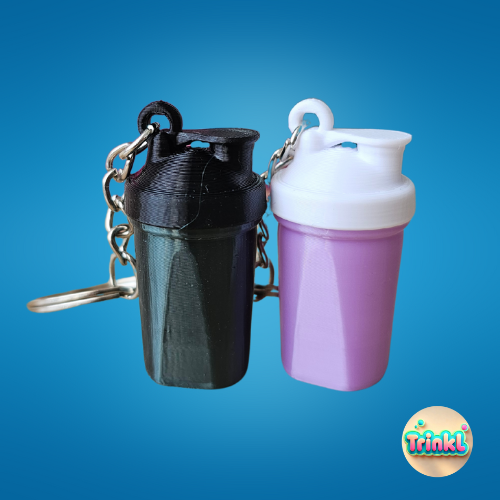Protein Shaker Keychain