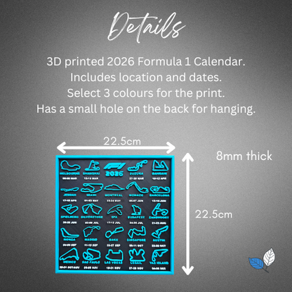 Formula 1 2026 Calendar