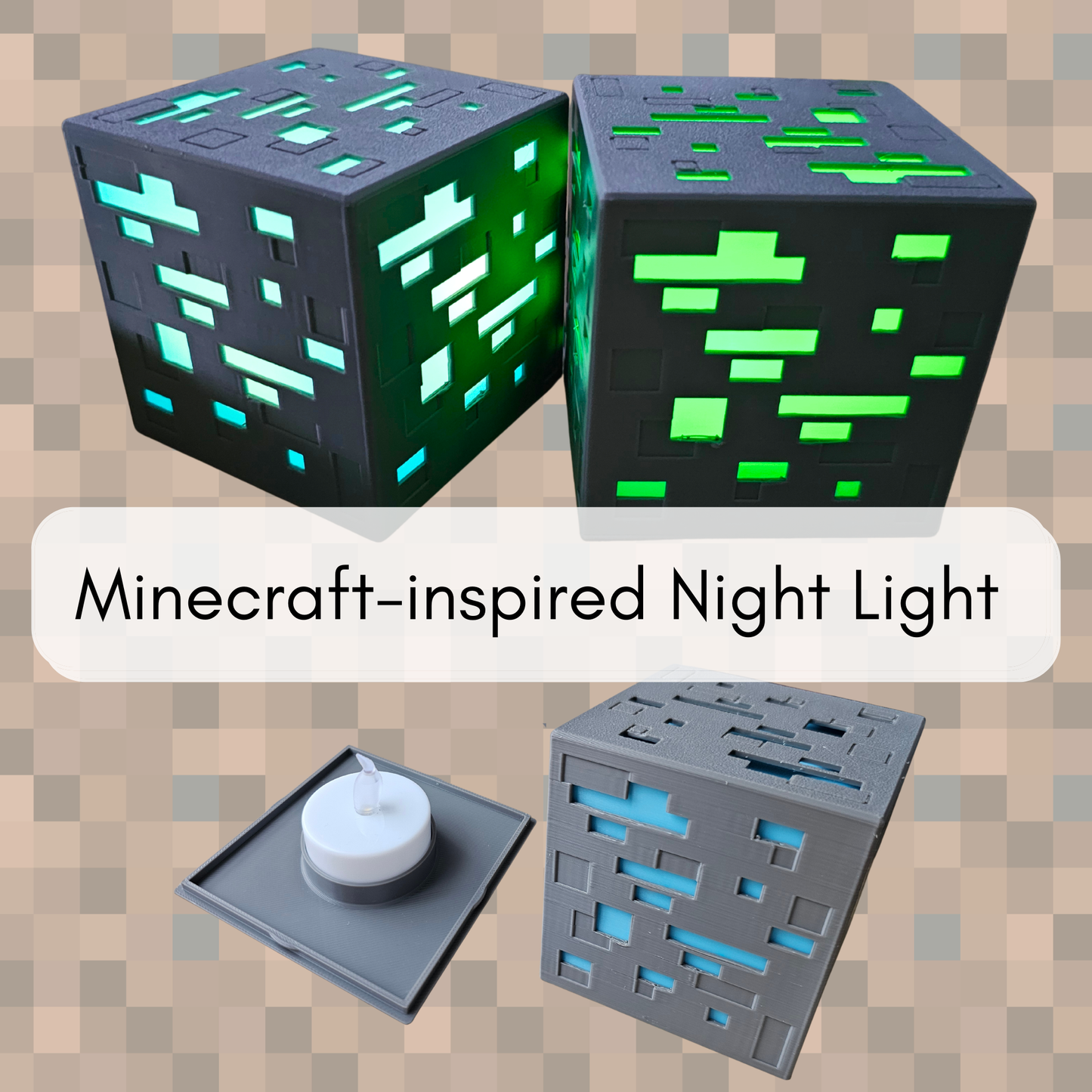 Minecraft-inspired Night Light