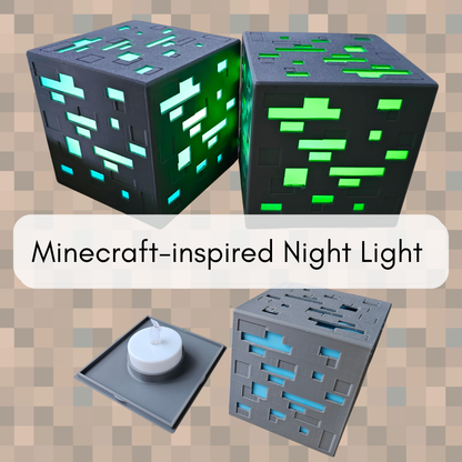 Minecraft-inspired Night Light
