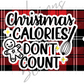 Plaid Christmas Calories Don't Count Mug
