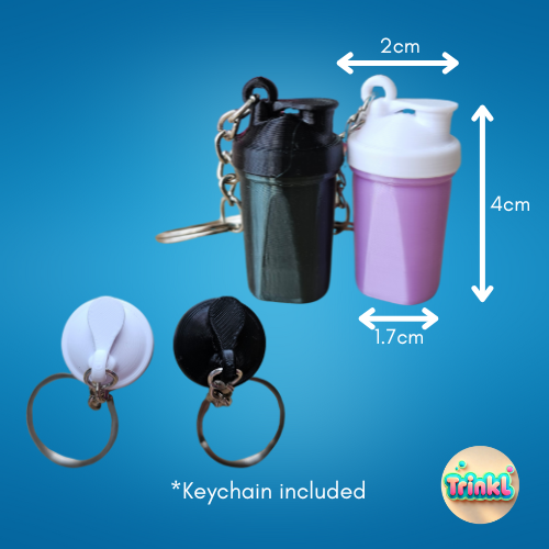 Protein Shaker Keychain