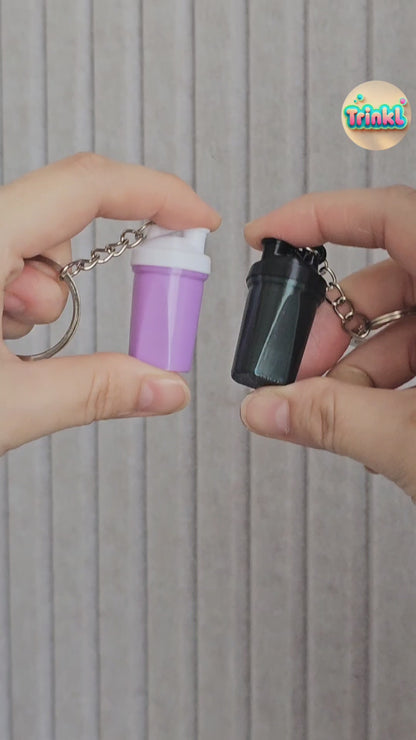 Protein Shaker Keychain