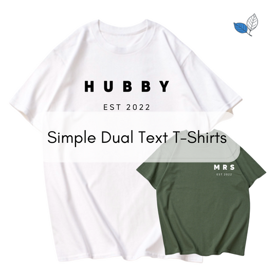 Simple Dual Text T-Shirt