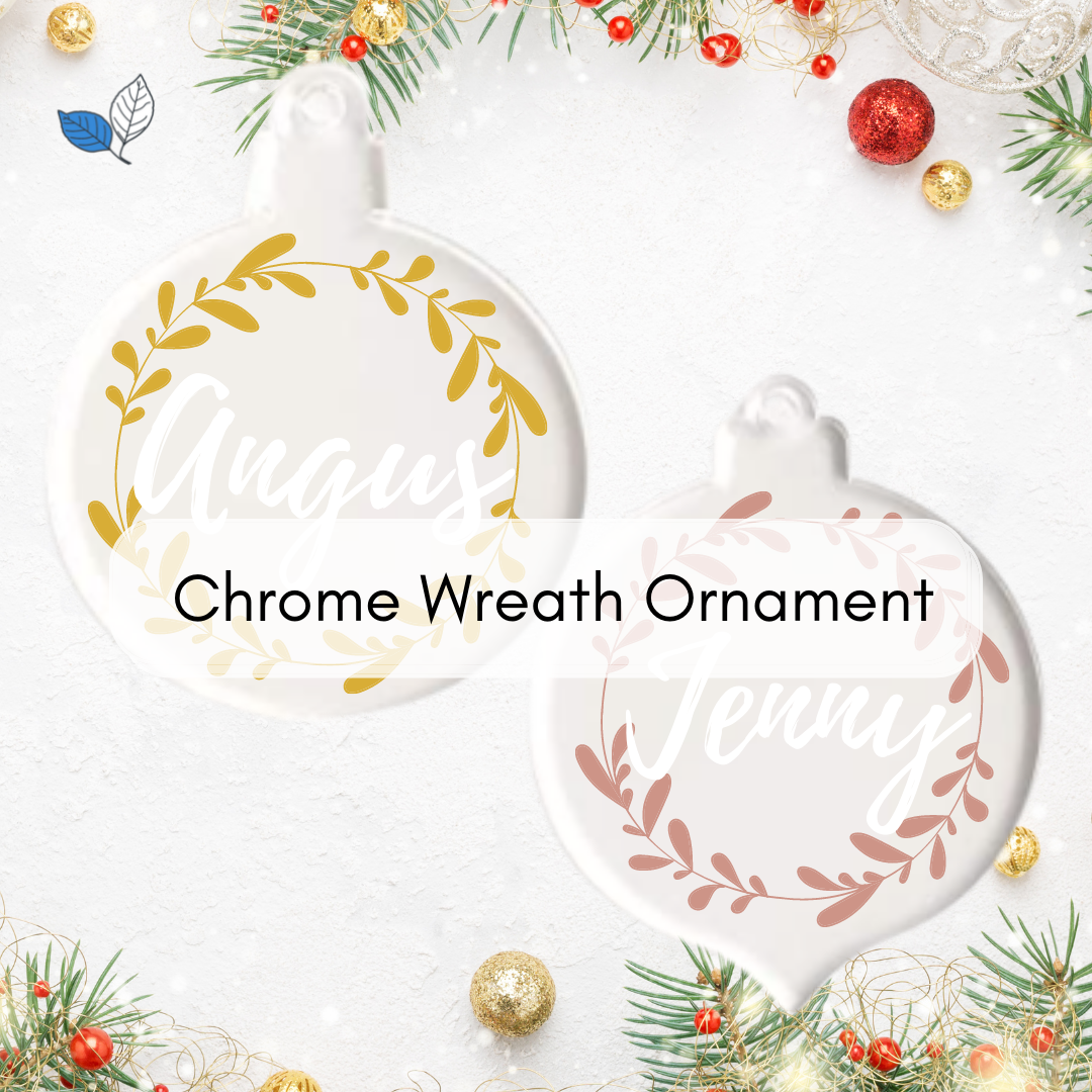 Chrome Wreath Ornament