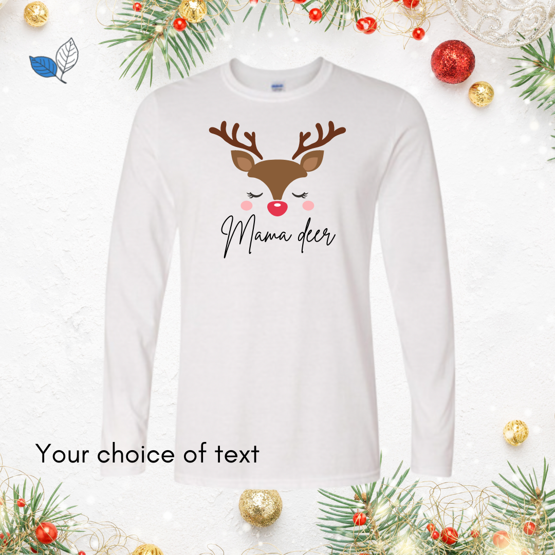 Adult Christmas Reindeer T-Shirt