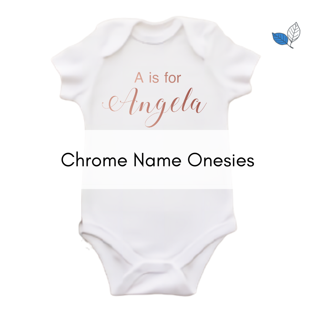 Chrome Name Onesie