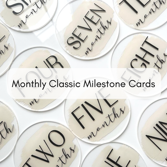 Monthly Classic Milestone Cards