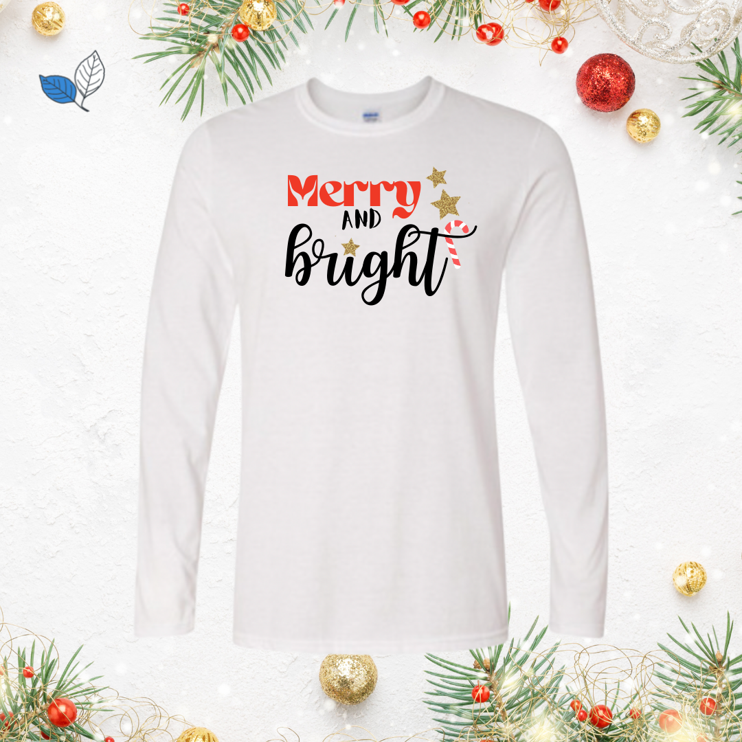 Adult Merry and Bright T-Shirt