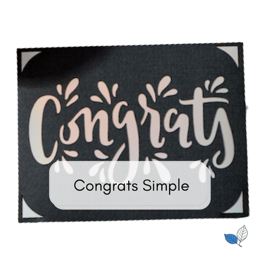 Congats Simple Generic Celebrations – Blue Leaf Designs