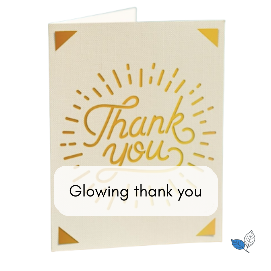 Thank you - Glowing thank you